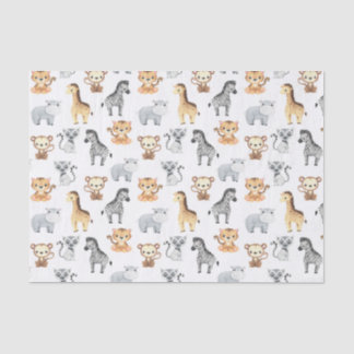 Niedliche Baby-Tiere Seidenpapier