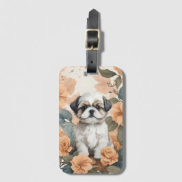 Niedliche Baby-Tiere - Shih Tzu Puppy Gepäckanhänger