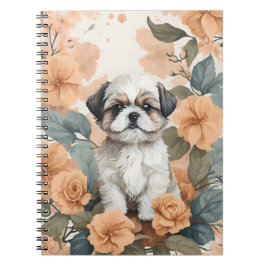 Niedliche Baby-Tiere - Shih Tzu Puppy Notizblock