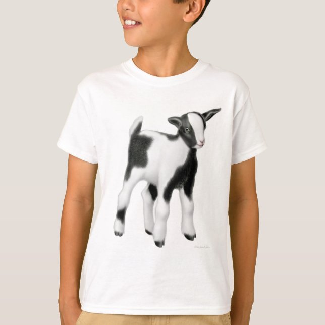 Niedliche Baby-Ziege scherzt T - Shirt (Vorderseite)