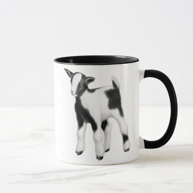Niedliche Baby-Ziegen-Tasse Tasse (Rechts)