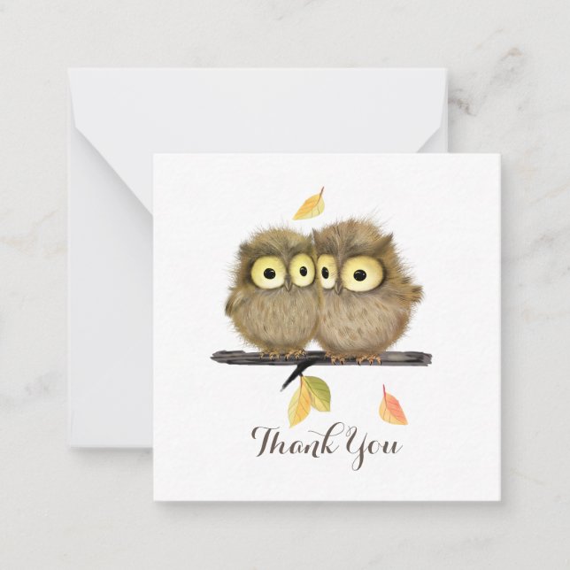 Niedliche Babybriefe Vielen Dank Note Card Mitteilungskarte (Vorderseite)