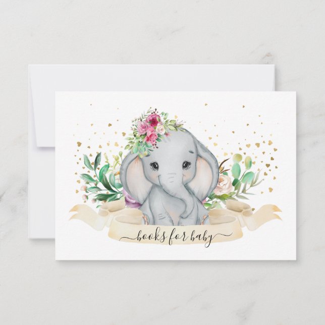 Niedliche Babybücher Dankeskarte (Rückseite)