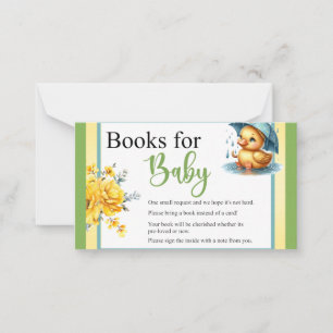 Niedliche Babydusche aus Kautschuk Mitteilungskarte