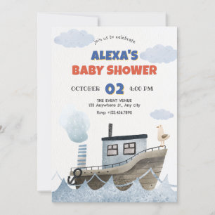 Niedliche Babydusche Einladung