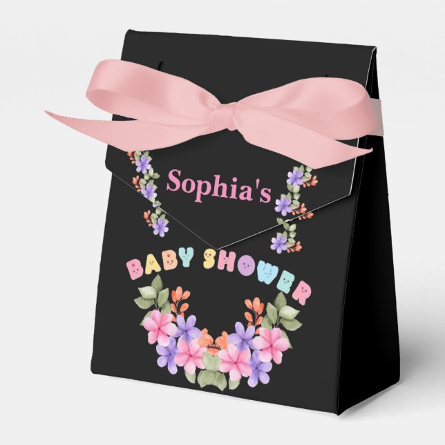 Niedliche Babydusche Geschenkschachtel (Vorderseite)