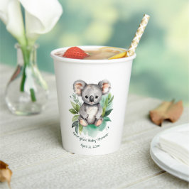 Niedliche Babydusche Koala Pappbecher