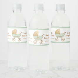 Niedliche Babydusche Pastete Minze Green Retro Car