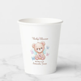 Niedliche Babydusche Personalisiert Pappbecher
