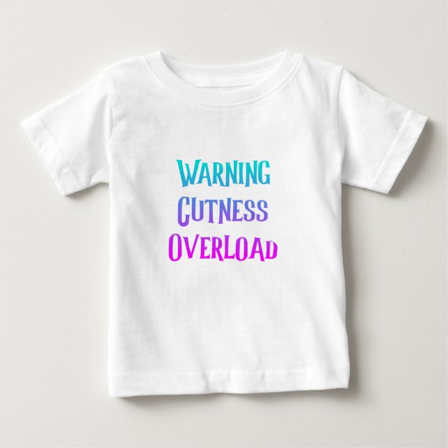 Niedliche Babydusche überladen Baby T-shirt (Vorderseite)