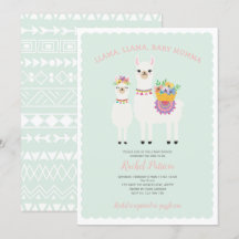 Niedliche Babydusche von Llama