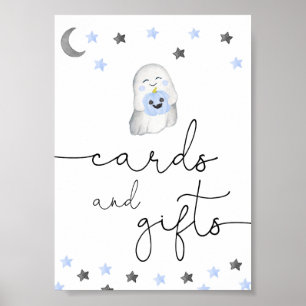 Niedliche Babyduschkarten und Geschenkschild Poster