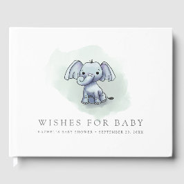 Niedliche Babyelefantendusche Gästebuch
