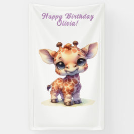 Niedliche Babygiraffe Banner