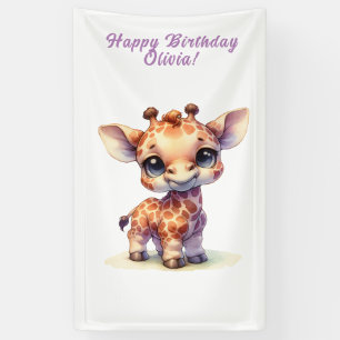 Niedliche Babygiraffe Banner