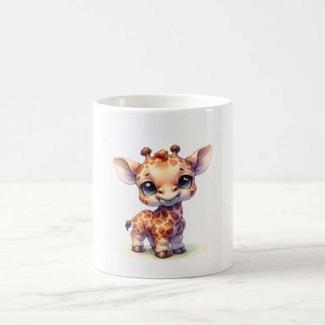Niedliche Babygiraffe Kaffeetasse (Mittel)