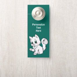 Niedliche Babykite Adorable Chat Personalisiertes  Türanhänger