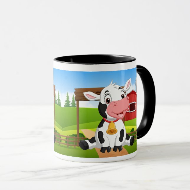 Niedliche Babykuh Tasse (VorderseiteRechts)