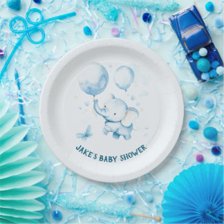 Niedliche Babylephant-Papierplatte Pappteller