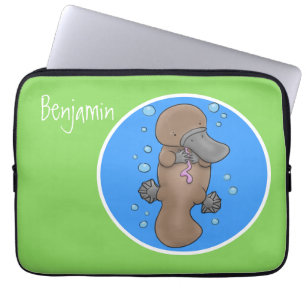 Niedliche Babyplatypus-Abbildung Laptopschutzhülle