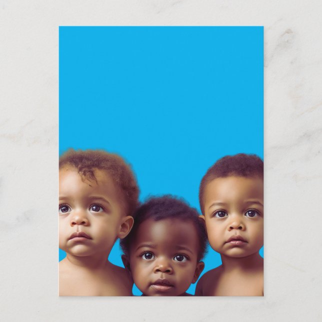 Niedliche Babys Geschenkpapier für Babydusche Postkarte (Vorderseite)