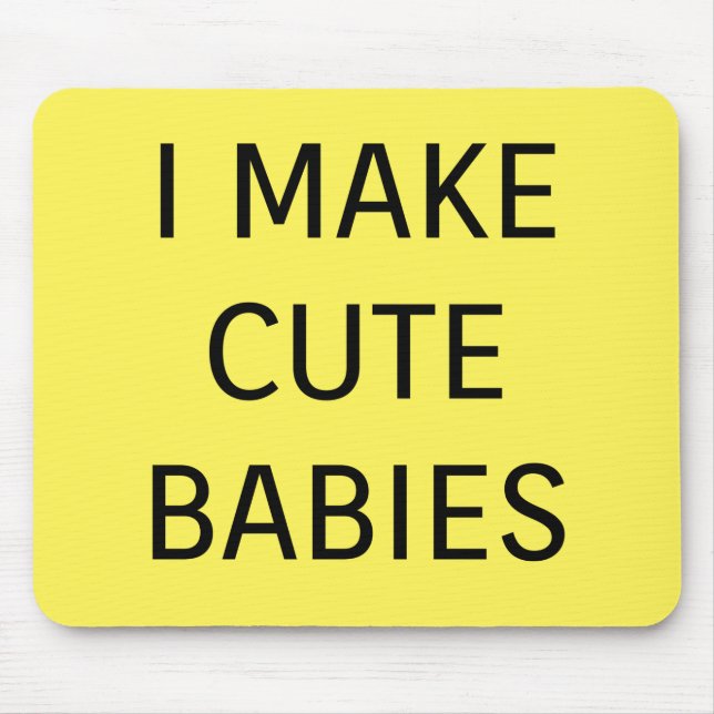 Niedliche Babys Mousepad (Vorne)