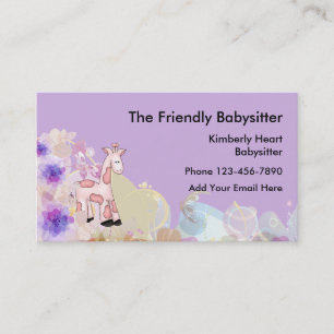 Niedliche Babysitter-Visitenkarten Visitenkarte