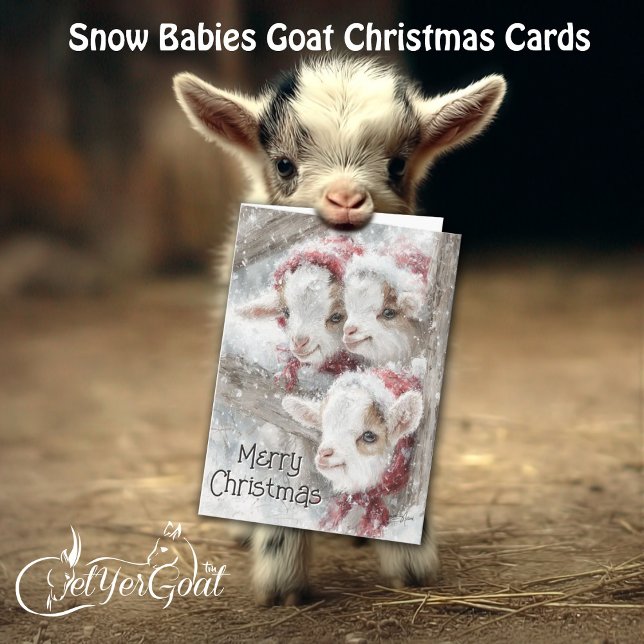 Niedliche Babyziegen - Schneekinder 11 Weihnachten (Von Creator hochgeladen)