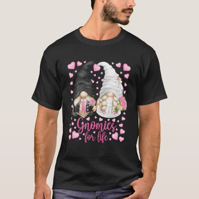 Niedliche Bachelor- und Bachelor-Gnomen T-Shirt (Vorderseite)