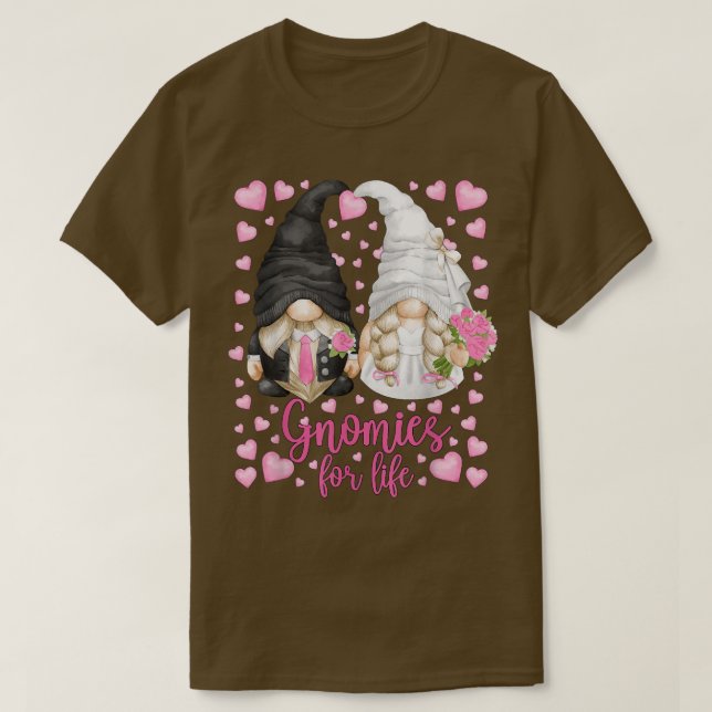 Niedliche Bachelor- und Bachelor-Gnomen T-Shirt (Design vorne)