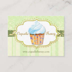 Niedliche Bäckerei Cupcake Green Visitenkarte