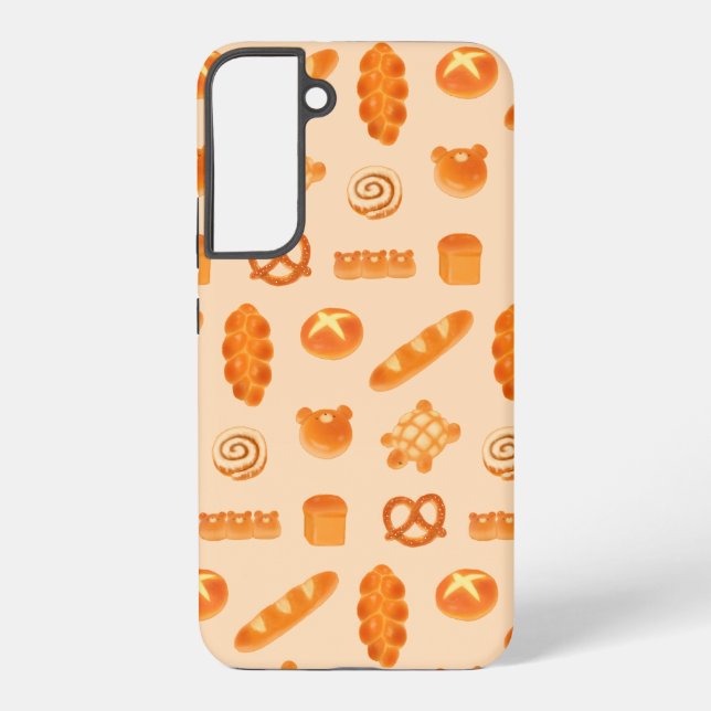 Niedliche Bäckerei mit flauschigen Backwaren Kunst Samsung Galaxy Hülle (Rückseite)