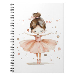 Niedliche Ballerina Ballett Tanz Liebe Kunst, Dich Notizblock