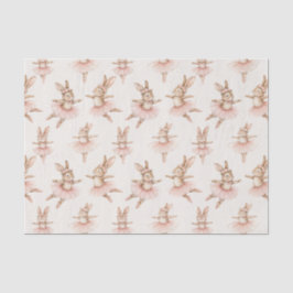 niedliche Ballerina Kaninchen in rosa Tutus Seidenpapier
