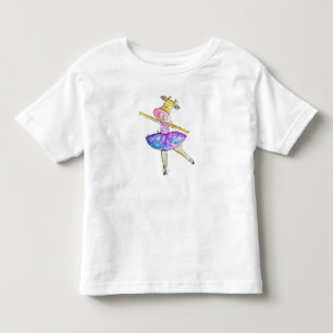 Niedliche Ballerina Kuh Kleinkind T-shirt