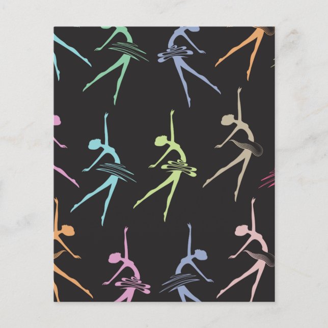 Niedliche Ballerina Scrapbook Paper (Vorderseite)