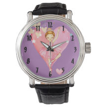 Niedliche Ballerina Stars Lila Girls Beobachten