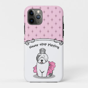 Niedliche Ballettprinzessin Alt-Englisch Sheepdog  Case-Mate iPhone Hülle