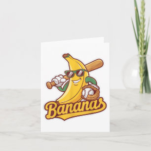 Niedliche Bananengrafik Banane Lover für Männer Fr Karte