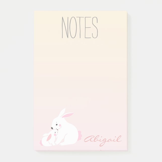 Niedliche Banden | Personalisierte Nachhinweise Post-it Klebezettel (Vorderseite)