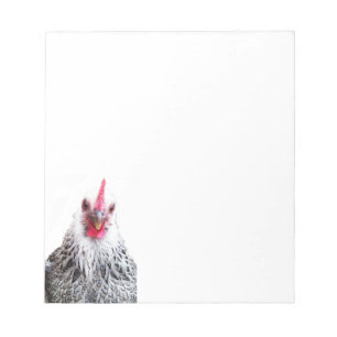 Niedliche Bantam Cochin Hen Foto Notepads Notizblock