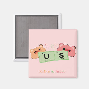 Niedliche Bären in Liebe Magnet