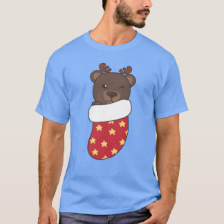 Niedliche Bären in Weihnachten Strümpfe Weihnachte T-Shirt