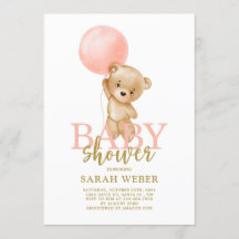 Niedliche Bärenballon Babydusche