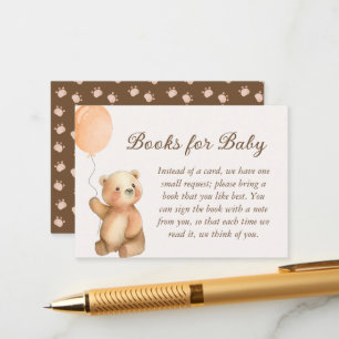 Niedliche Bärenbücher für Baby Begleitkarte