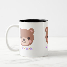 Niedliche Bärenkaffee-Tasse Zweifarbige Tasse