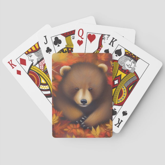 Niedliche Bärenkarte Spielkarten (Rückseite)