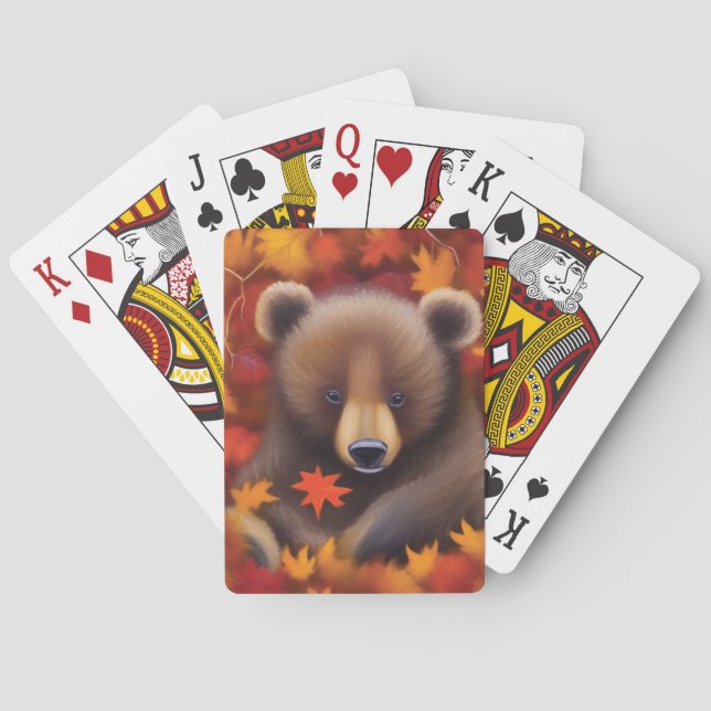 Niedliche Bärenkarte Spielkarten (Rückseite)