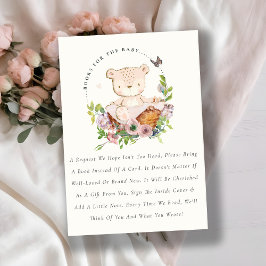 Niedliche Bärenkoffer Blume Rosa Bücher für Babydu Begleitkarte