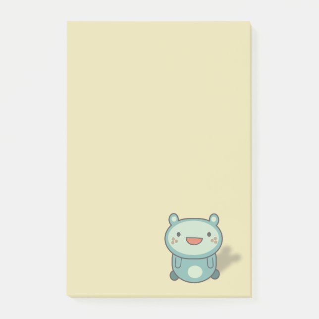 Niedliche Bärenkreatur Post-it Klebezettel (Vorderseite)